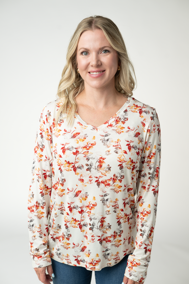 IN STOCK Larissa Long Sleeve - Autumn Watercolor