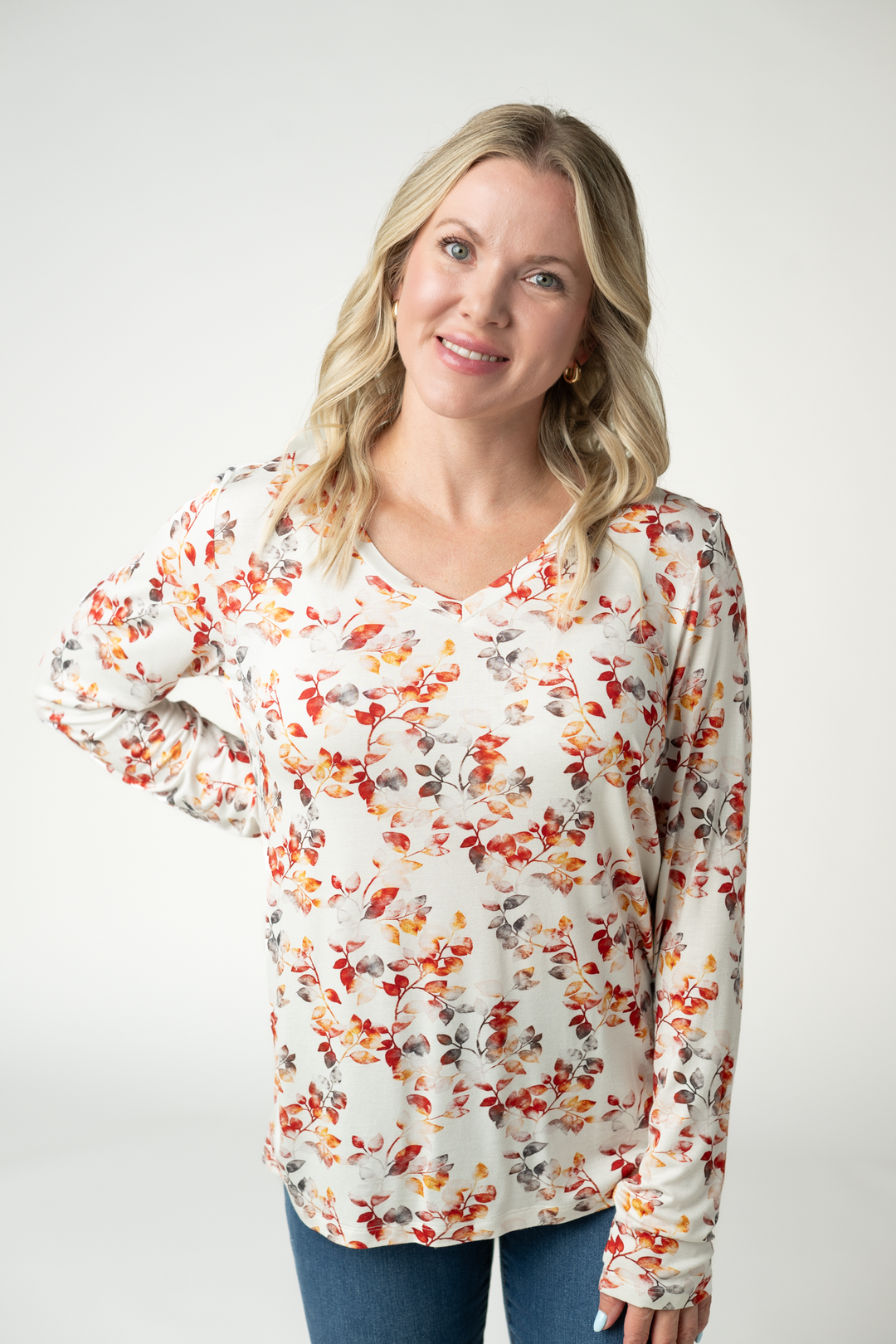 IN STOCK Larissa Long Sleeve - Autumn Watercolor