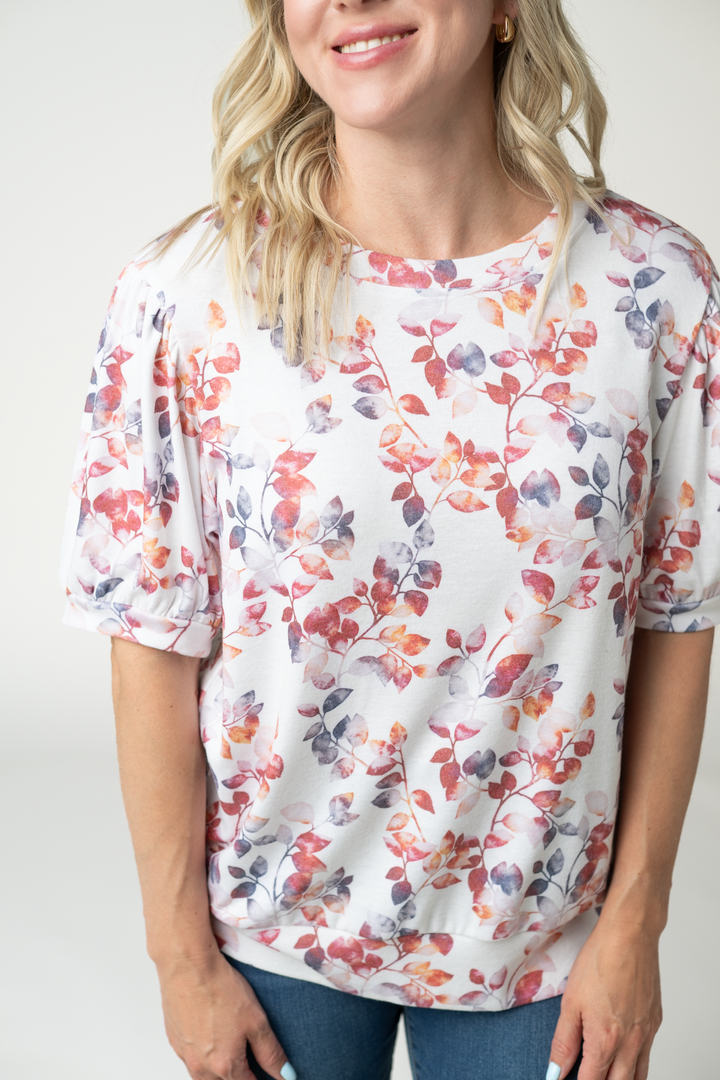 IN STOCK Katie Cozy Top - Autumn Watercolor