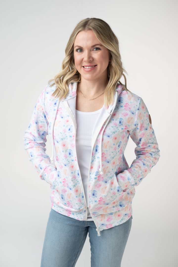 IN STOCK Fullzip Hoodie - Petal Gardens