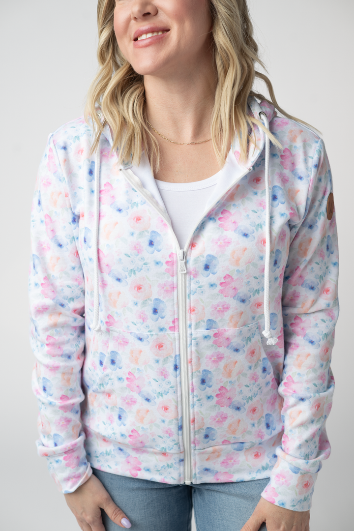IN STOCK Fullzip Hoodie - Petal Gardens