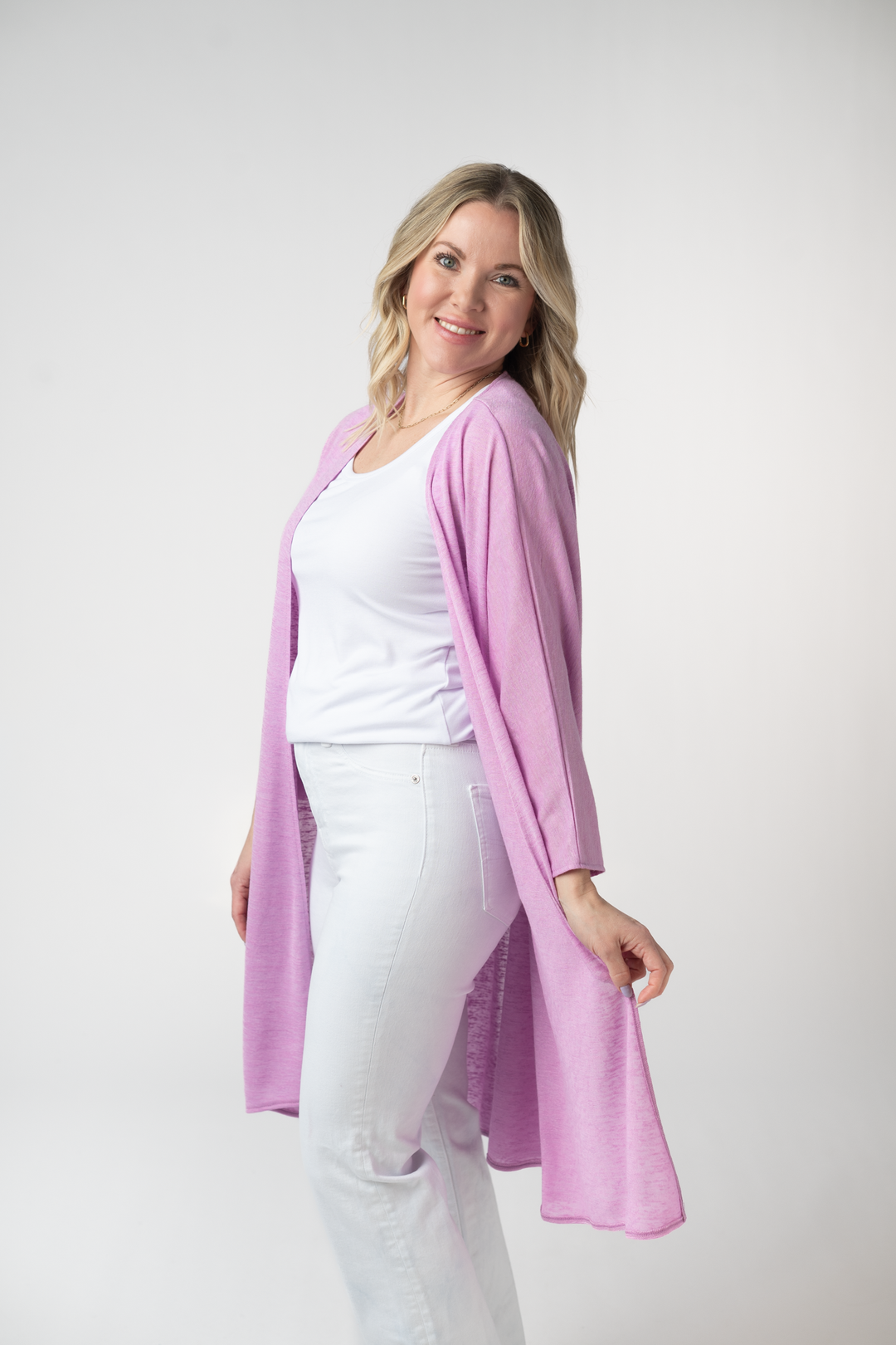 IN STOCK Ellie Cover-Up Kimono - Lilac