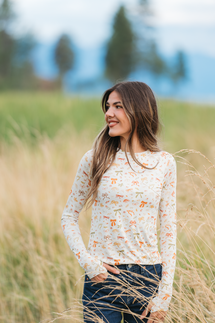 IN STOCK Blair Long Sleeve Top - Harvest Bows