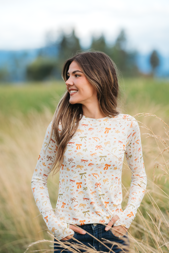 IN STOCK Blair Long Sleeve Top - Harvest Bows