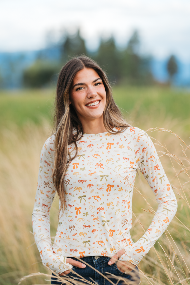 IN STOCK Blair Long Sleeve Top - Harvest Bows