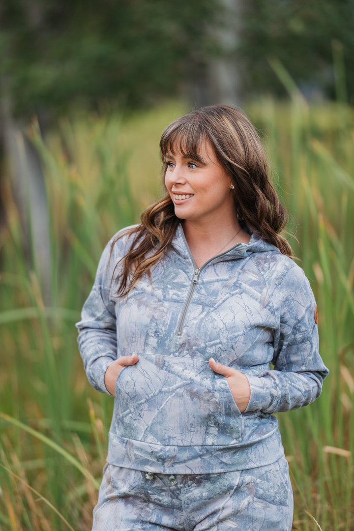 IN STOCK Shorter Halfzip Hoodie - Camo