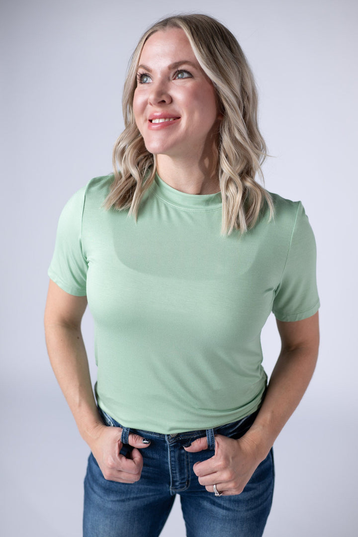 IN STOCK Blair Short Sleeve Top - Sage