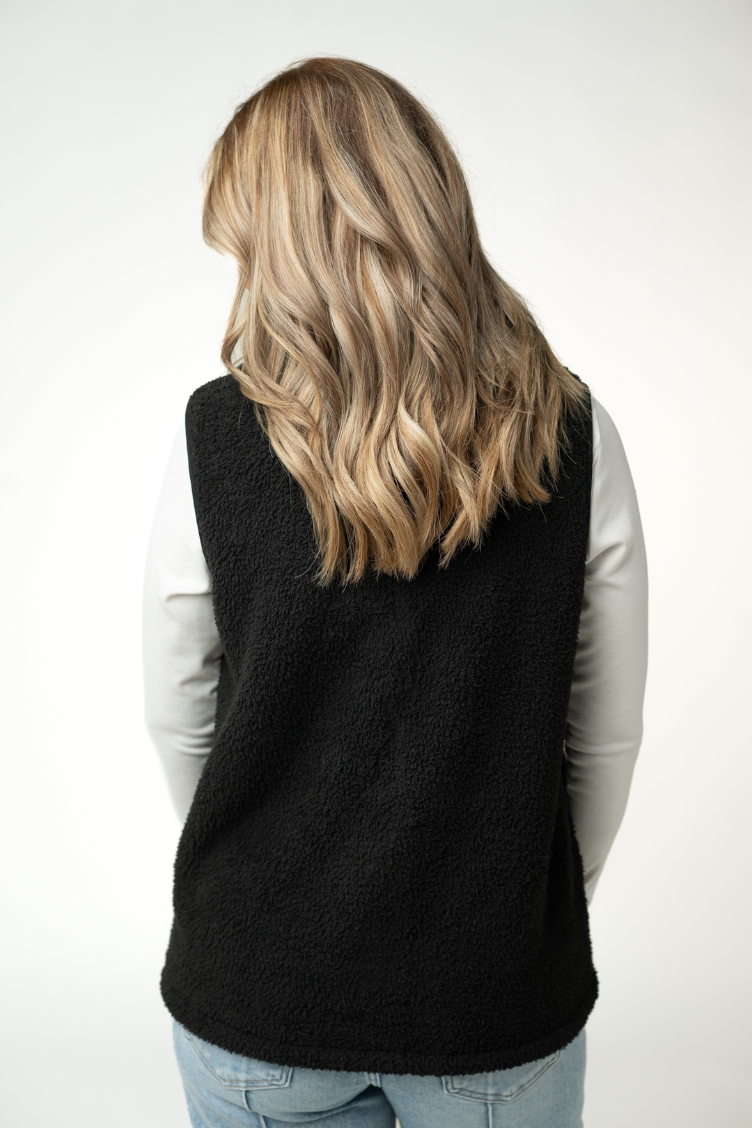 IN STOCK Sherpa Vest - Black