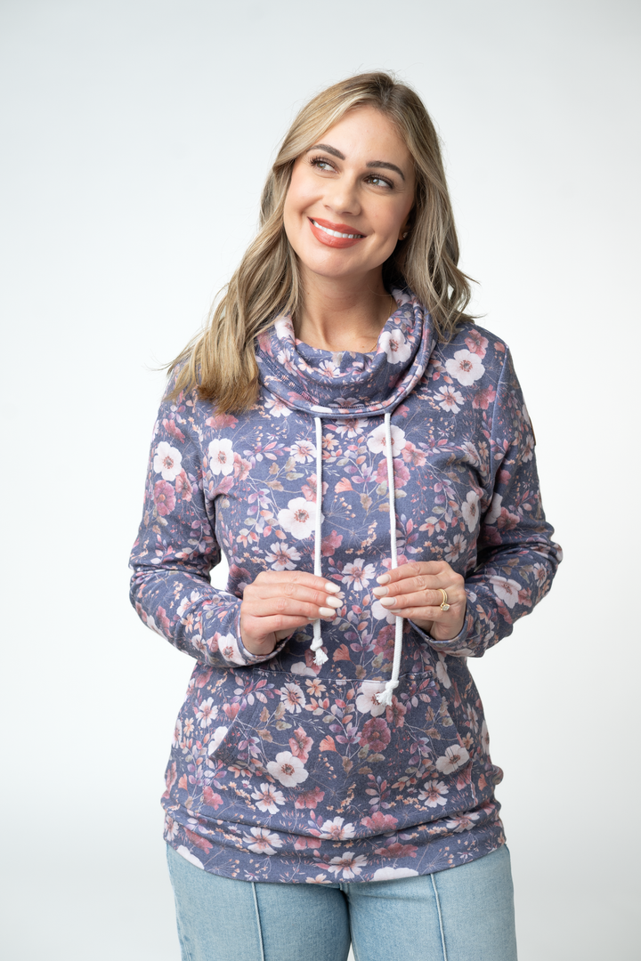 IN STOCK Classic Funnel Neck - Blushwood Floral