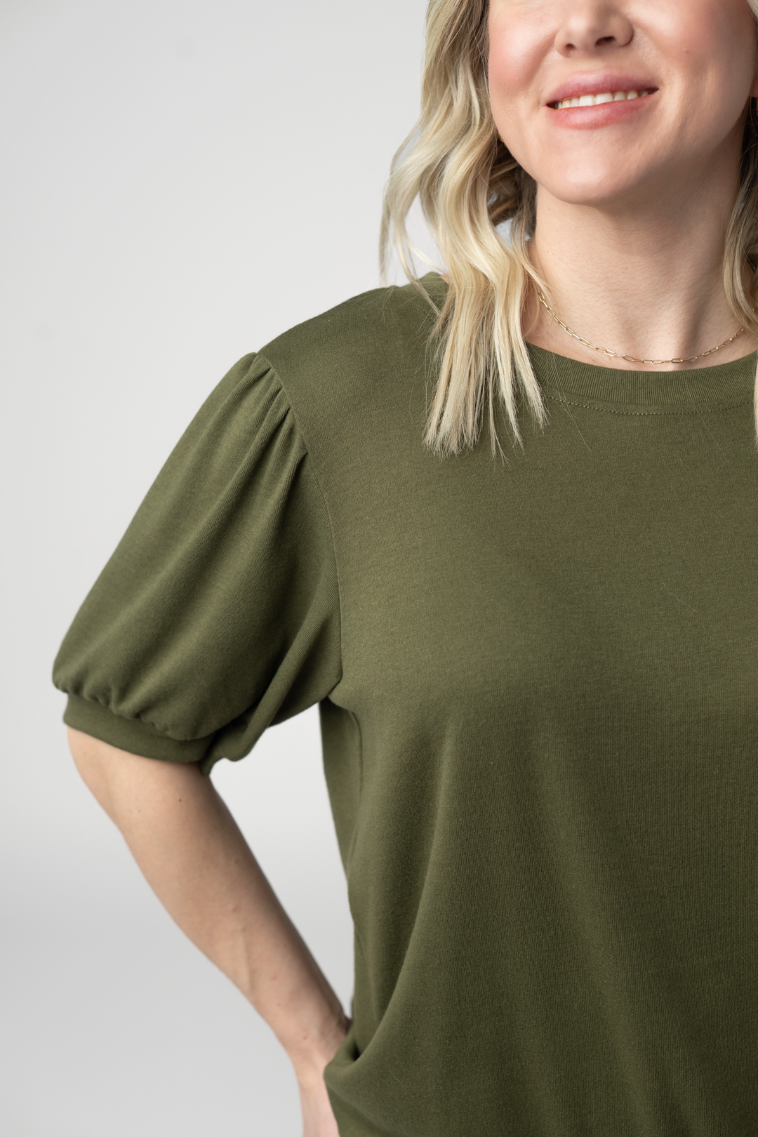 IN STOCK Katie Cozy Top - Olive