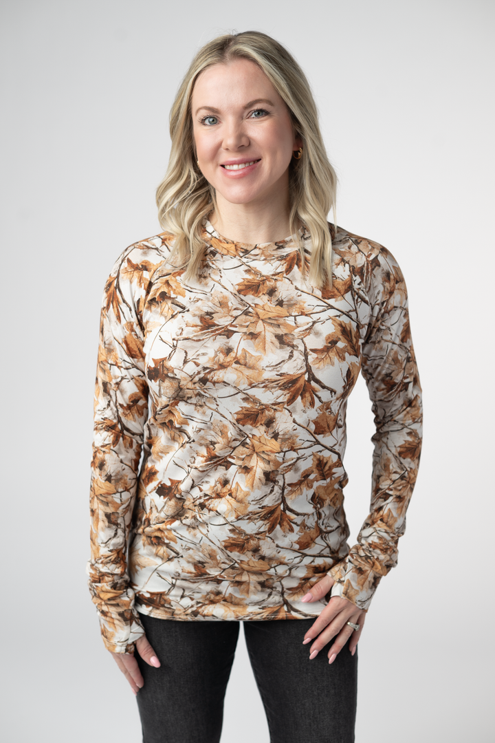 IN STOCK Blair Long Sleeve Top - Woodsy Camo