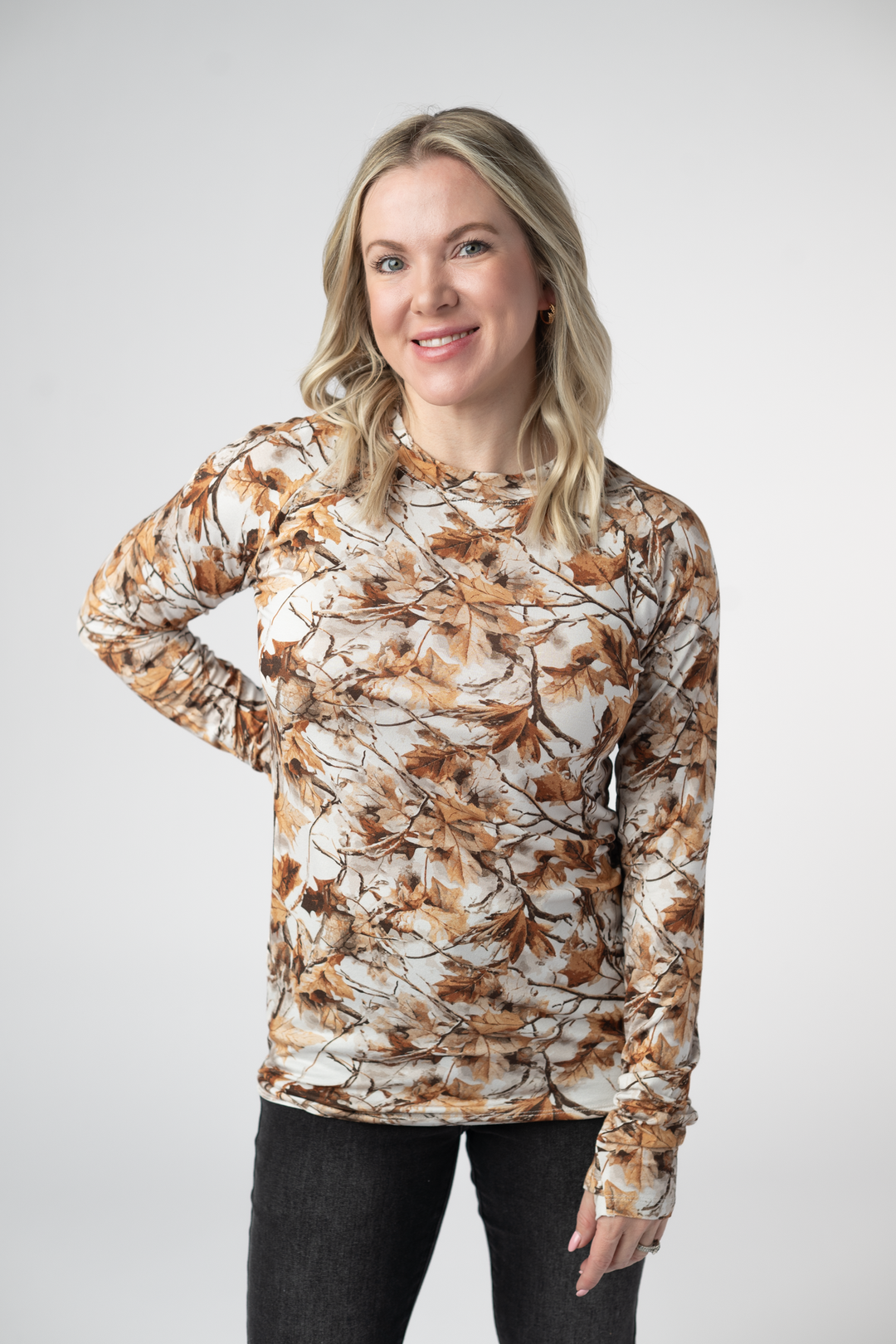 IN STOCK Blair Long Sleeve Top - Woodsy Camo
