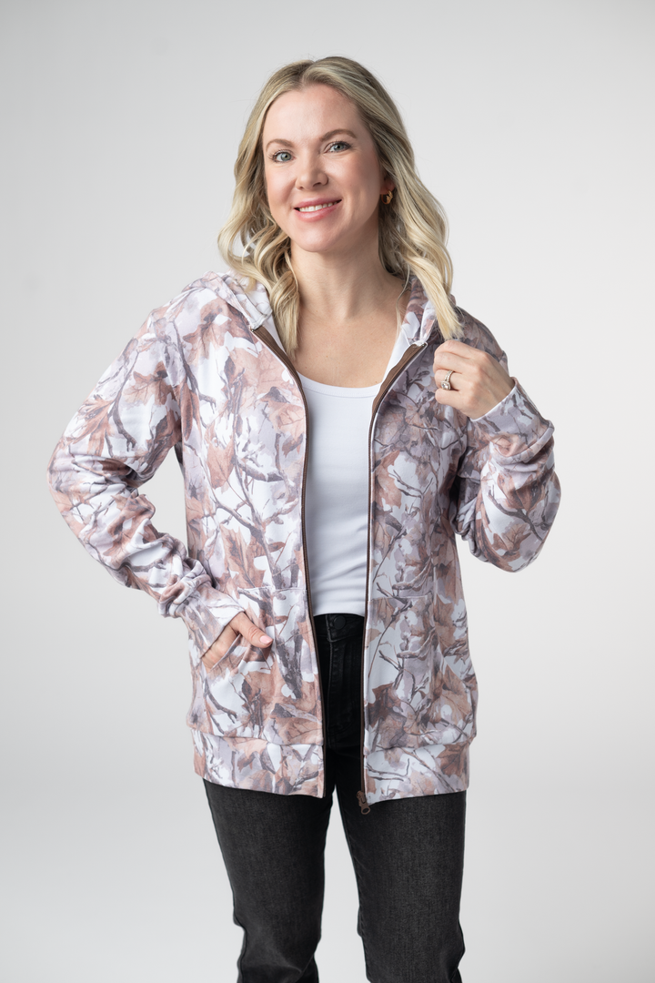 IN STOCK Fullzip Hoodie - Woodsy Camo