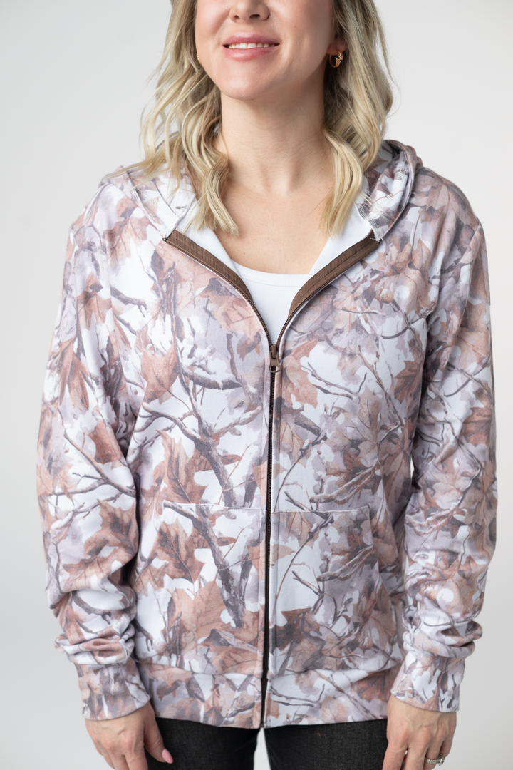 IN STOCK Fullzip Hoodie - Woodsy Camo