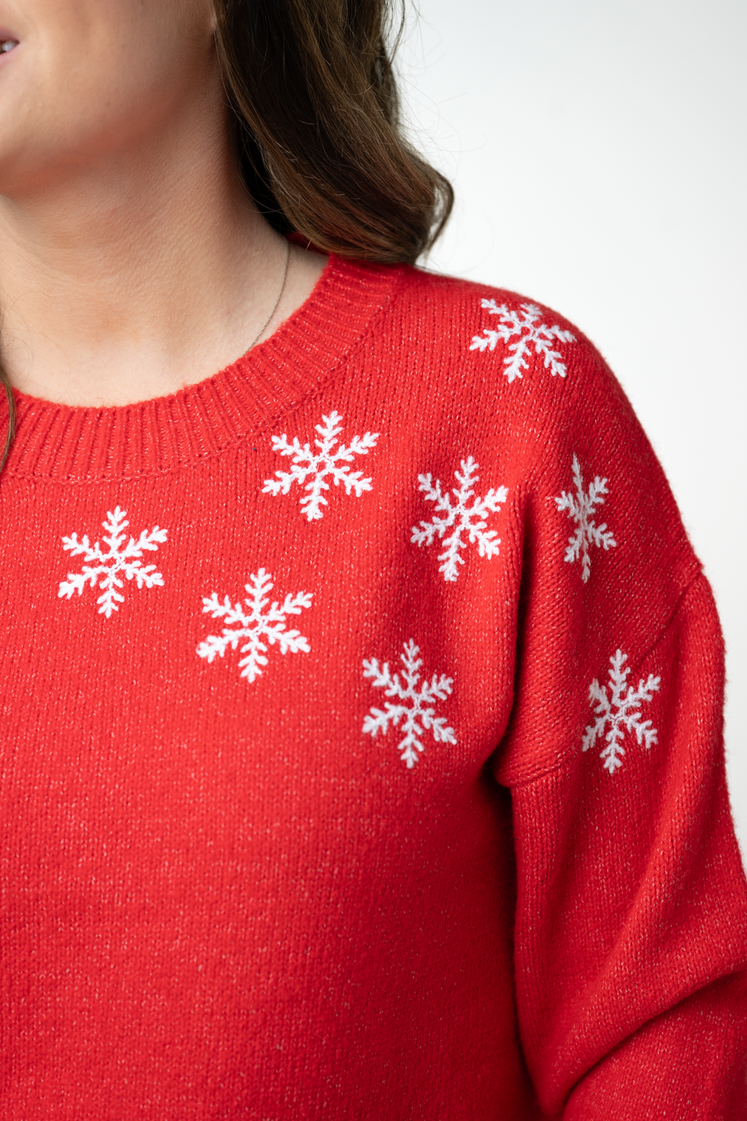 IN STOCK Winter Snowflake Sweater - Red
