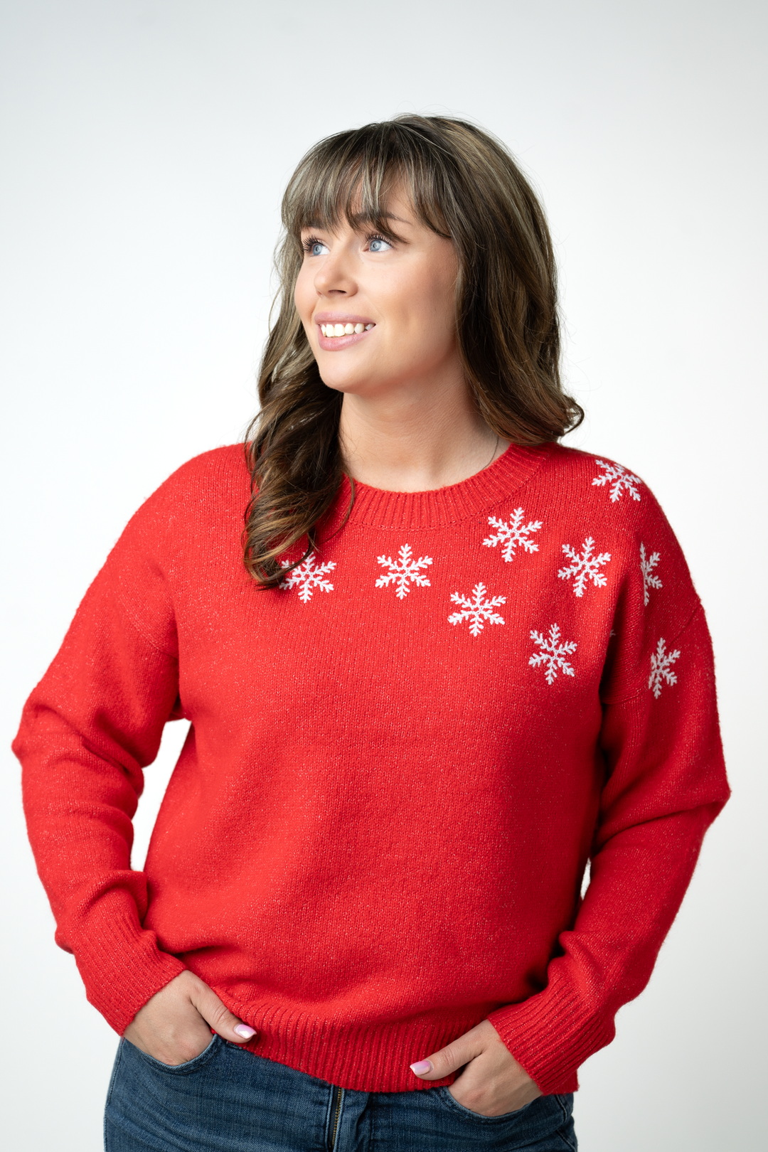 IN STOCK Winter Snowflake Sweater - Red