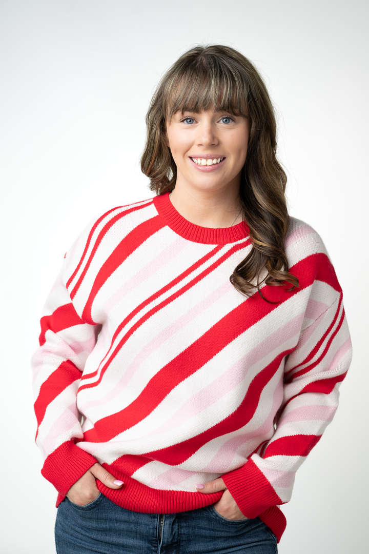 IN STOCK Candy Cane Pullover Sweater