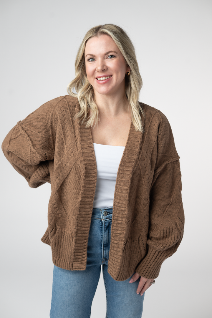 IN STOCK Willow Cardigan - Mocha