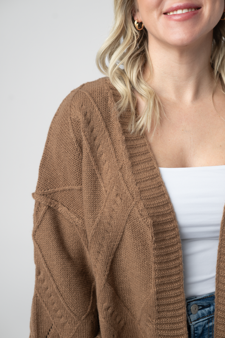 IN STOCK Willow Cardigan - Mocha