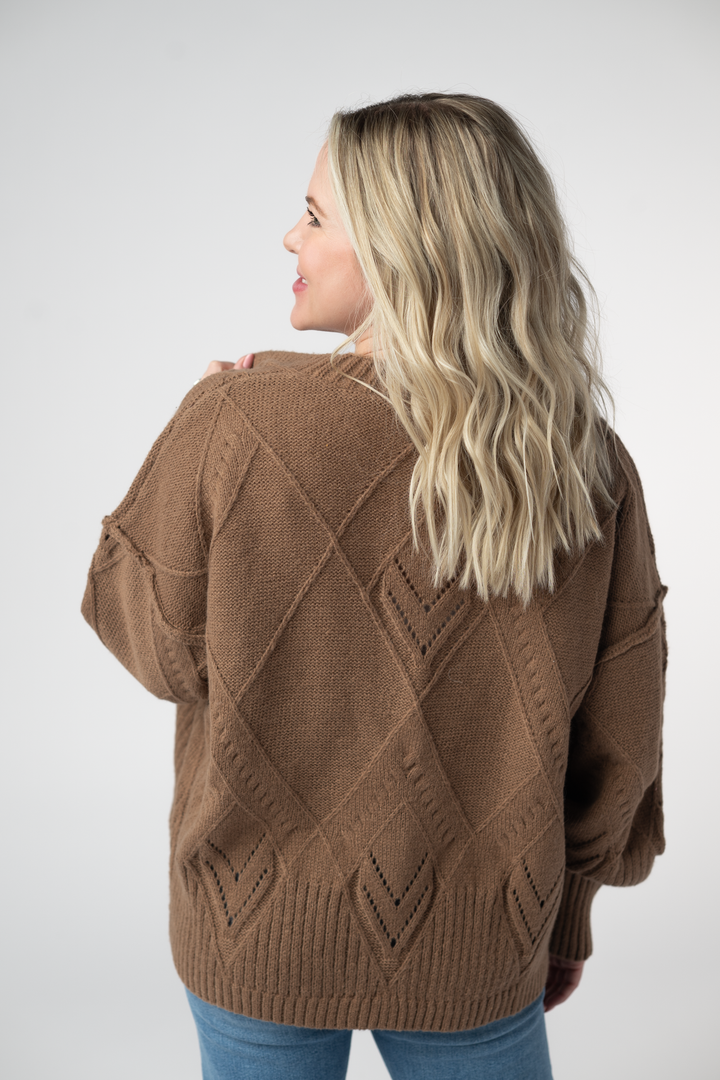 IN STOCK Willow Cardigan - Mocha