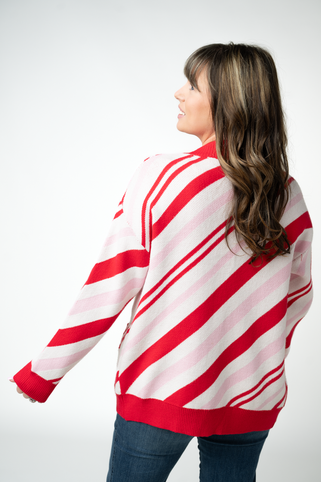 IN STOCK Candy Cane Cardigan