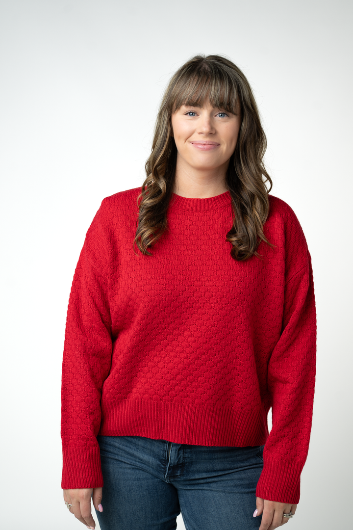 IN STOCK Gianna Pullover Sweater - Red