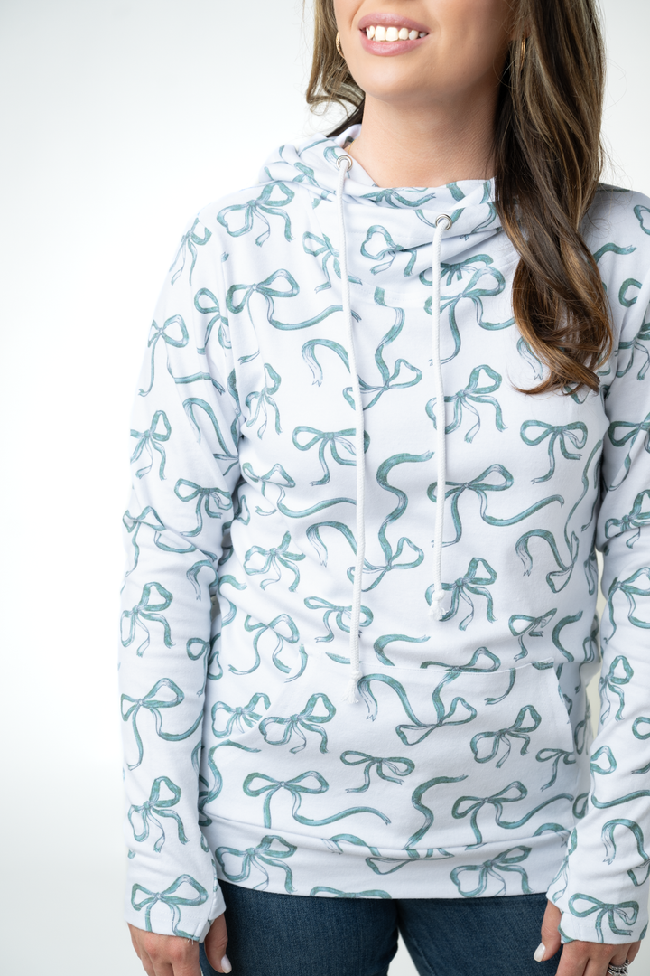 IN STOCK Ashley Hoodie - Green Ribbons