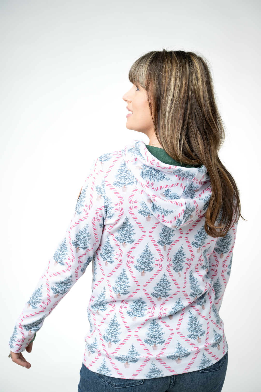 IN STOCK Hailey Pullover Hoodie - Candy Cane Lane
