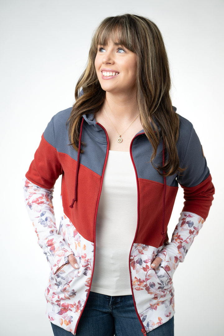 IN STOCK Colorblock Fullzip - Autumn Watercolor Mix