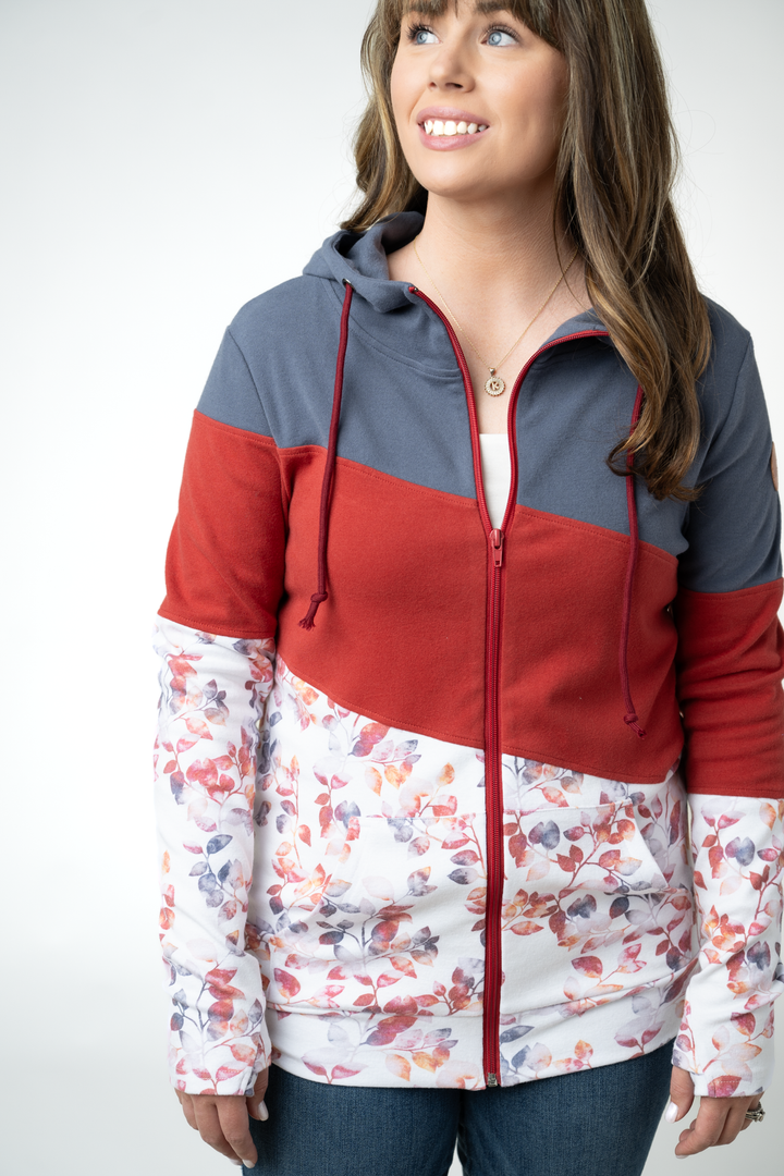 IN STOCK Colorblock Fullzip - Autumn Watercolor Mix