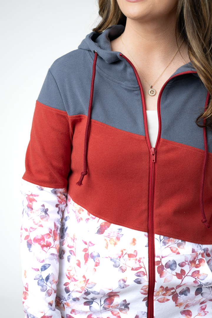 IN STOCK Colorblock Fullzip - Autumn Watercolor Mix