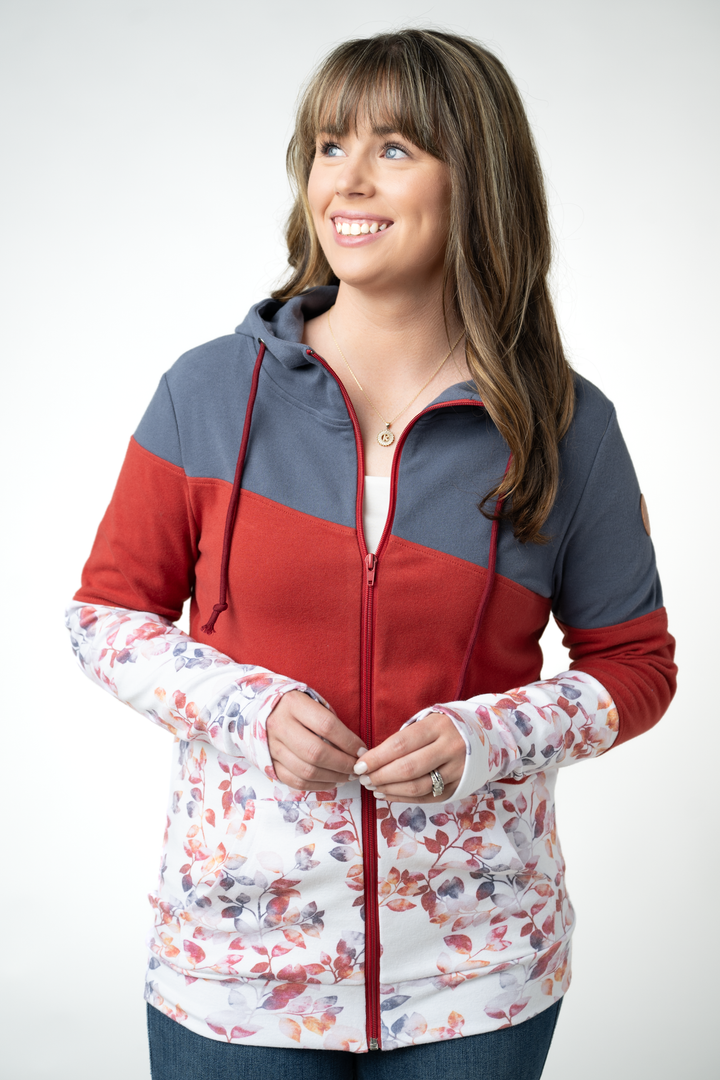 IN STOCK Colorblock Fullzip - Autumn Watercolor Mix
