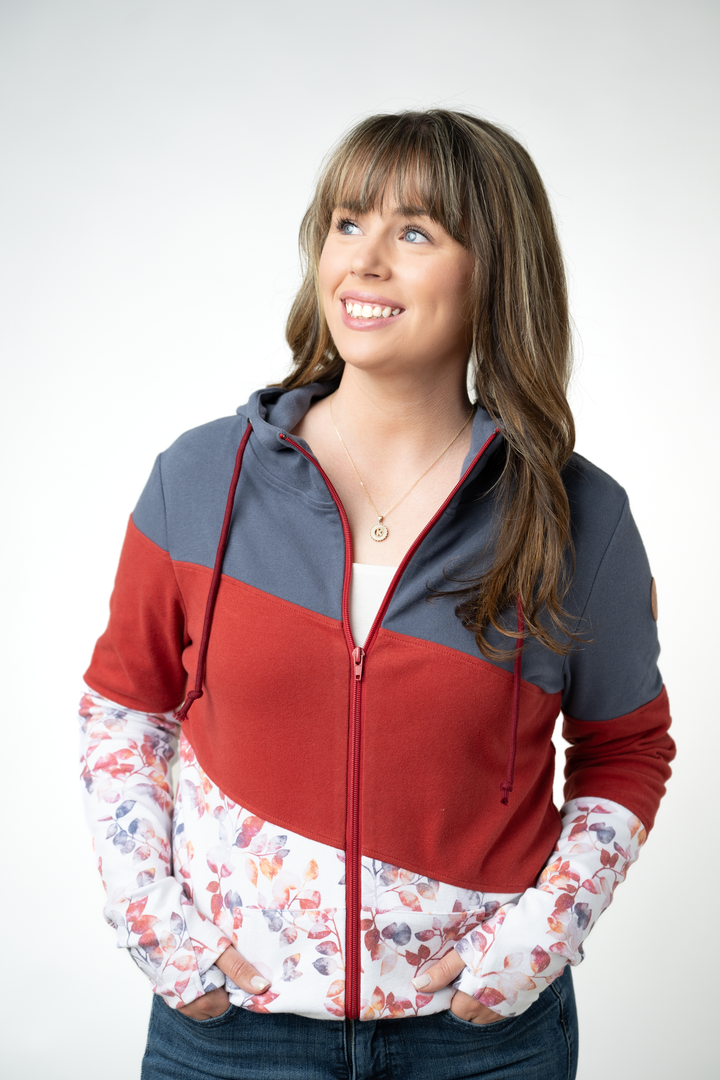 IN STOCK Colorblock Fullzip - Autumn Watercolor Mix