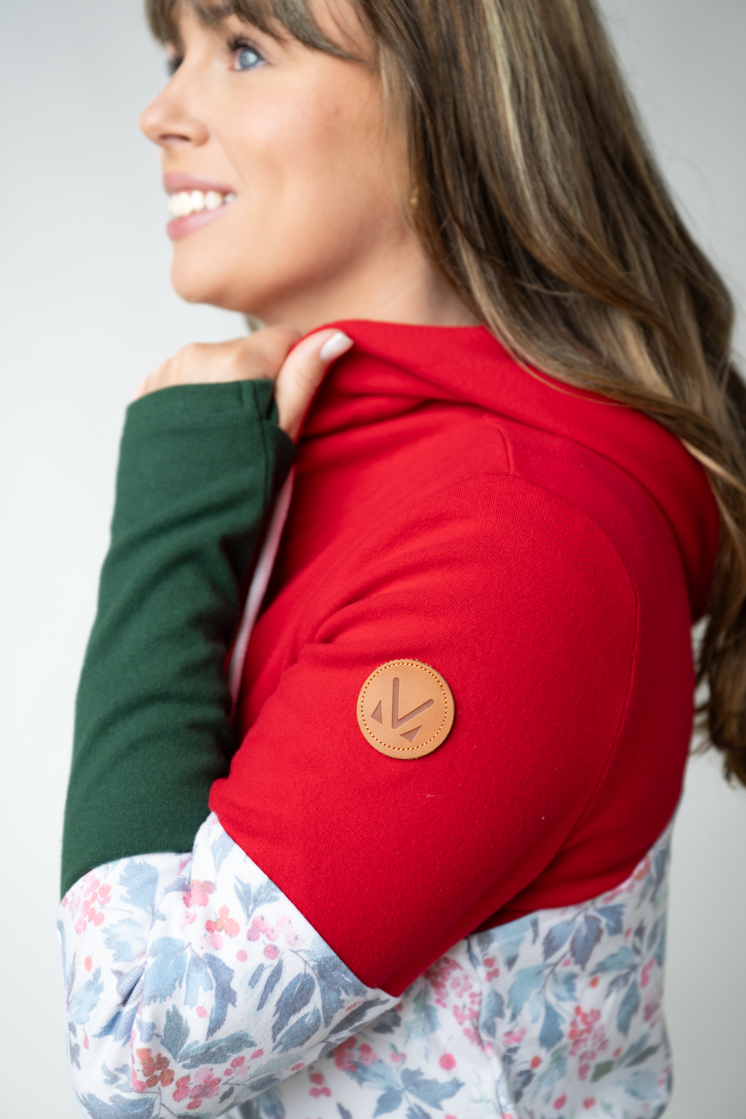 IN STOCK Colorblock Fullzip - Red, Winter Berry, Evergreen