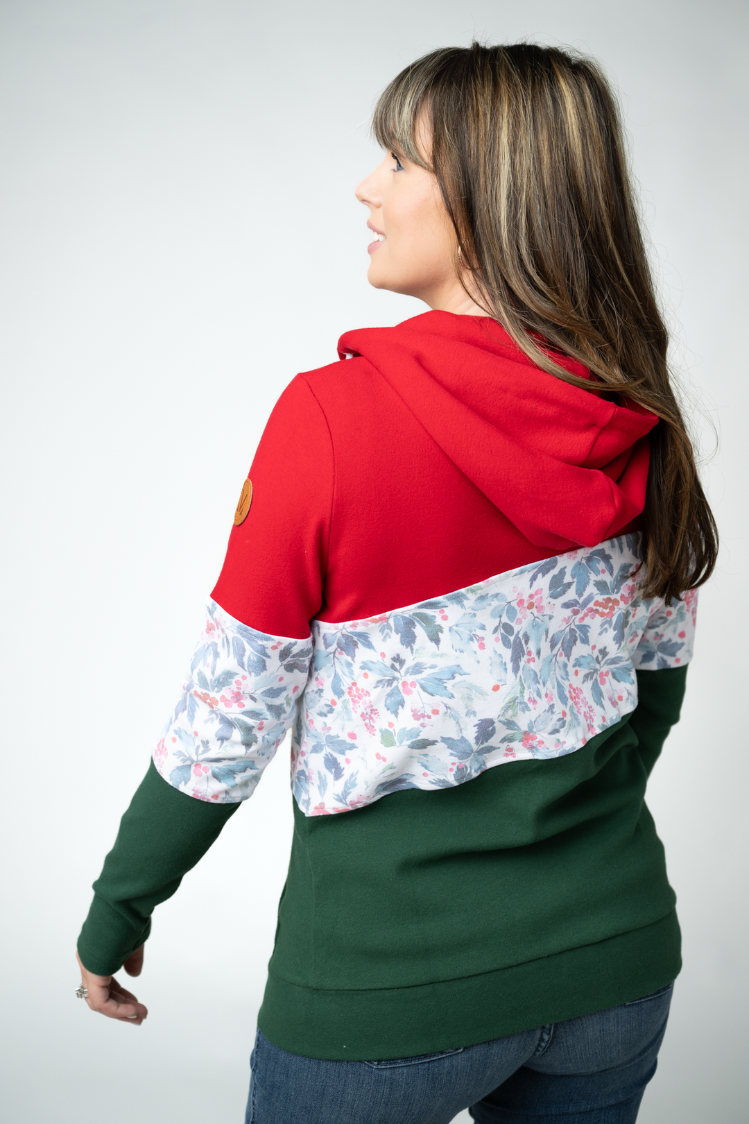 IN STOCK Colorblock Fullzip - Red, Winter Berry, Evergreen