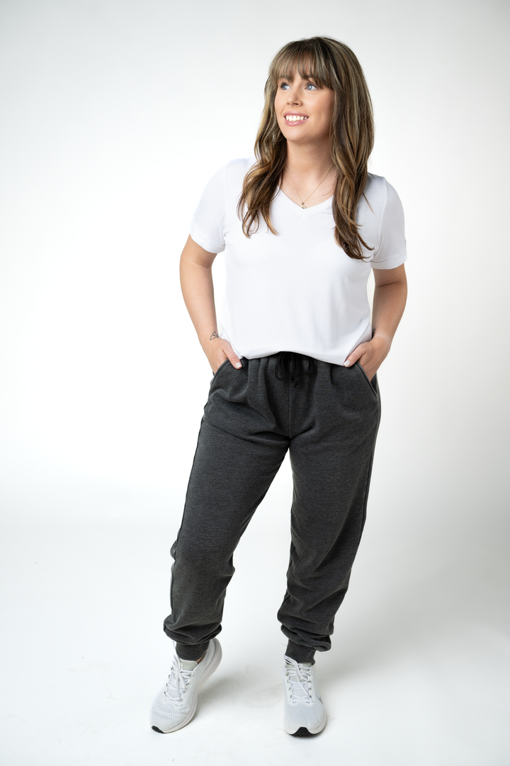 IN STOCK Vintage Wash Joggers - Black