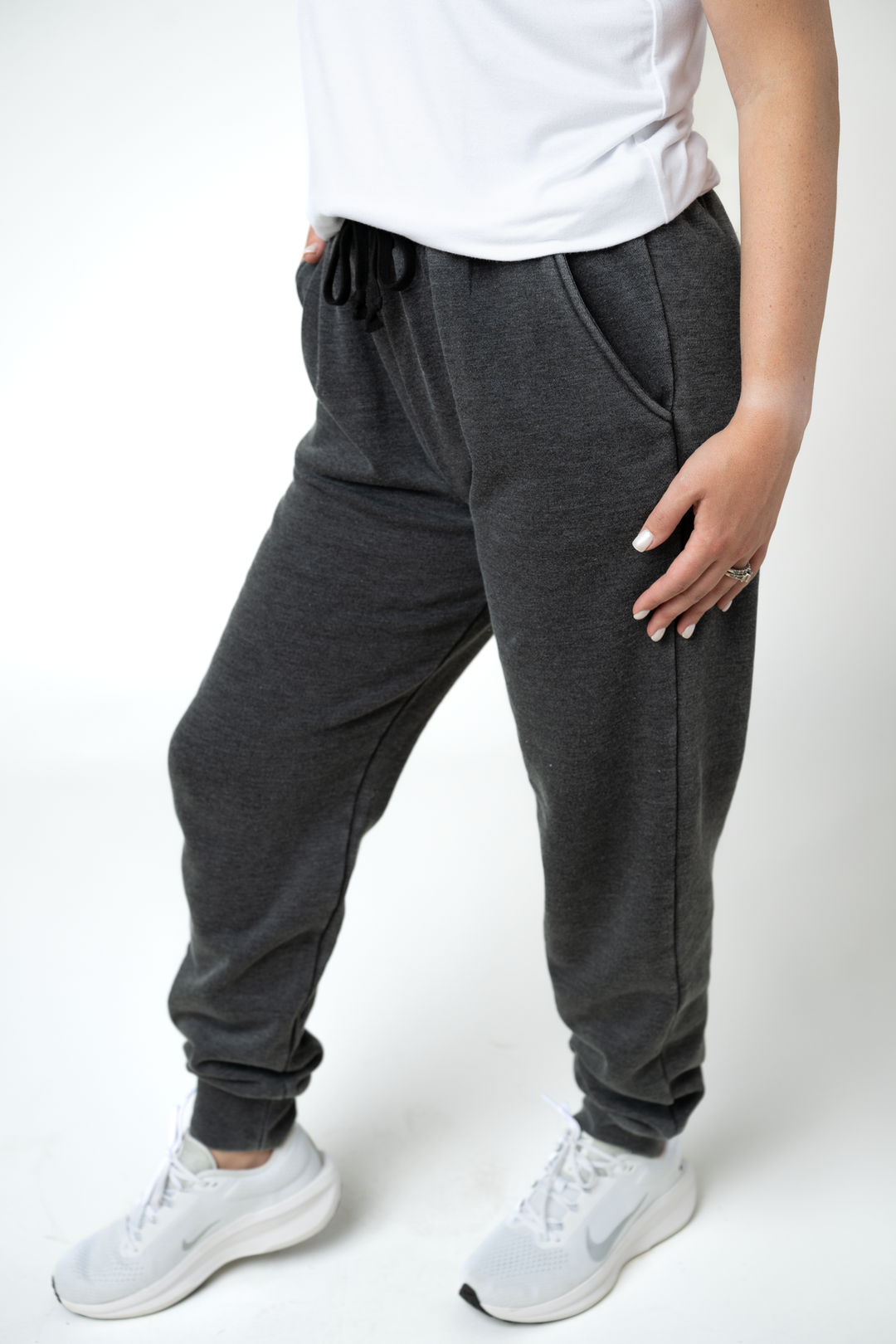 IN STOCK Vintage Wash Joggers - Black