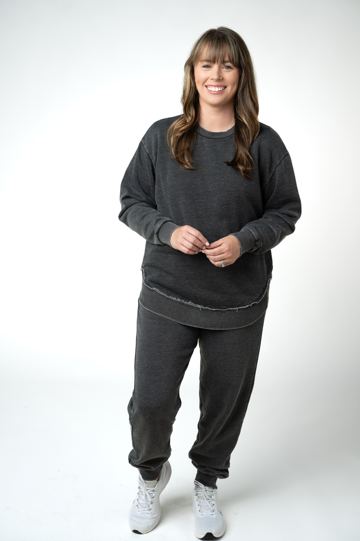 IN STOCK Vintage Wash Joggers - Black