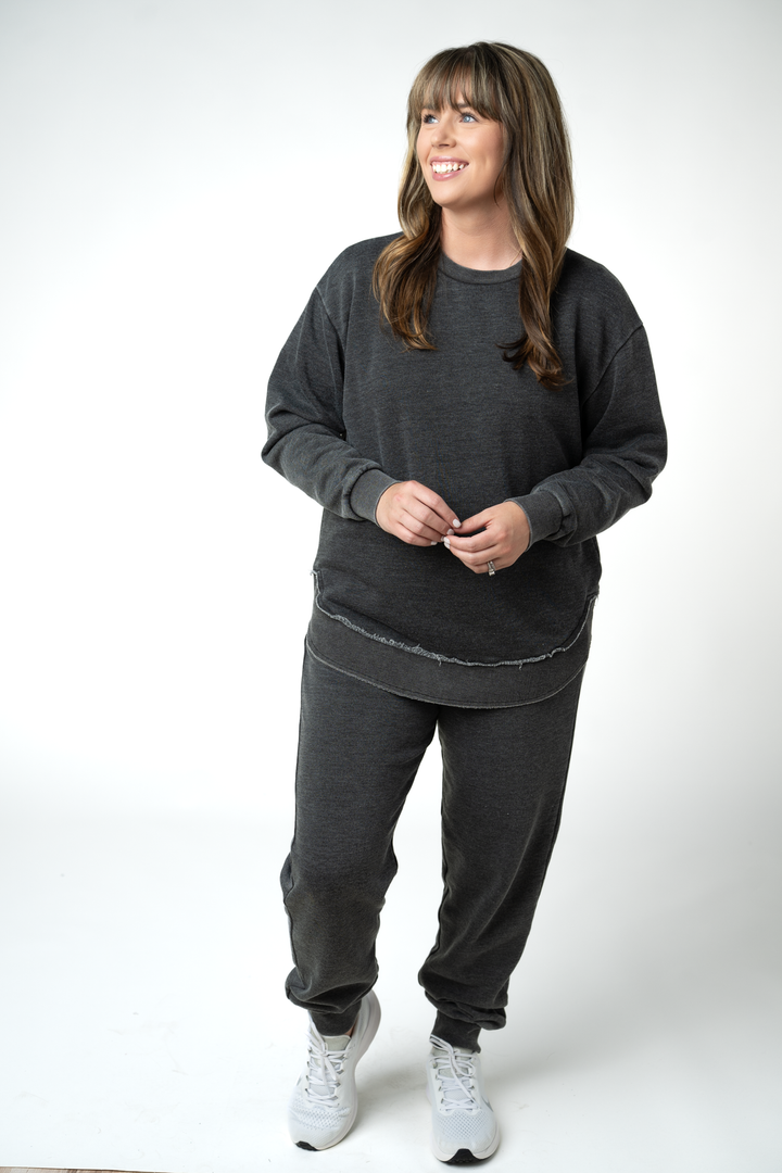 IN STOCK Vintage Wash Joggers - Black