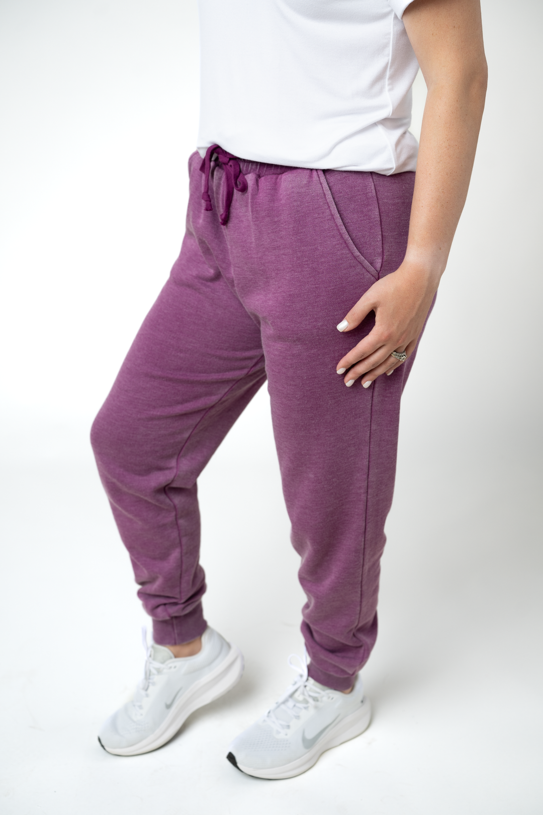 IN STOCK Vintage Wash Joggers - Purple