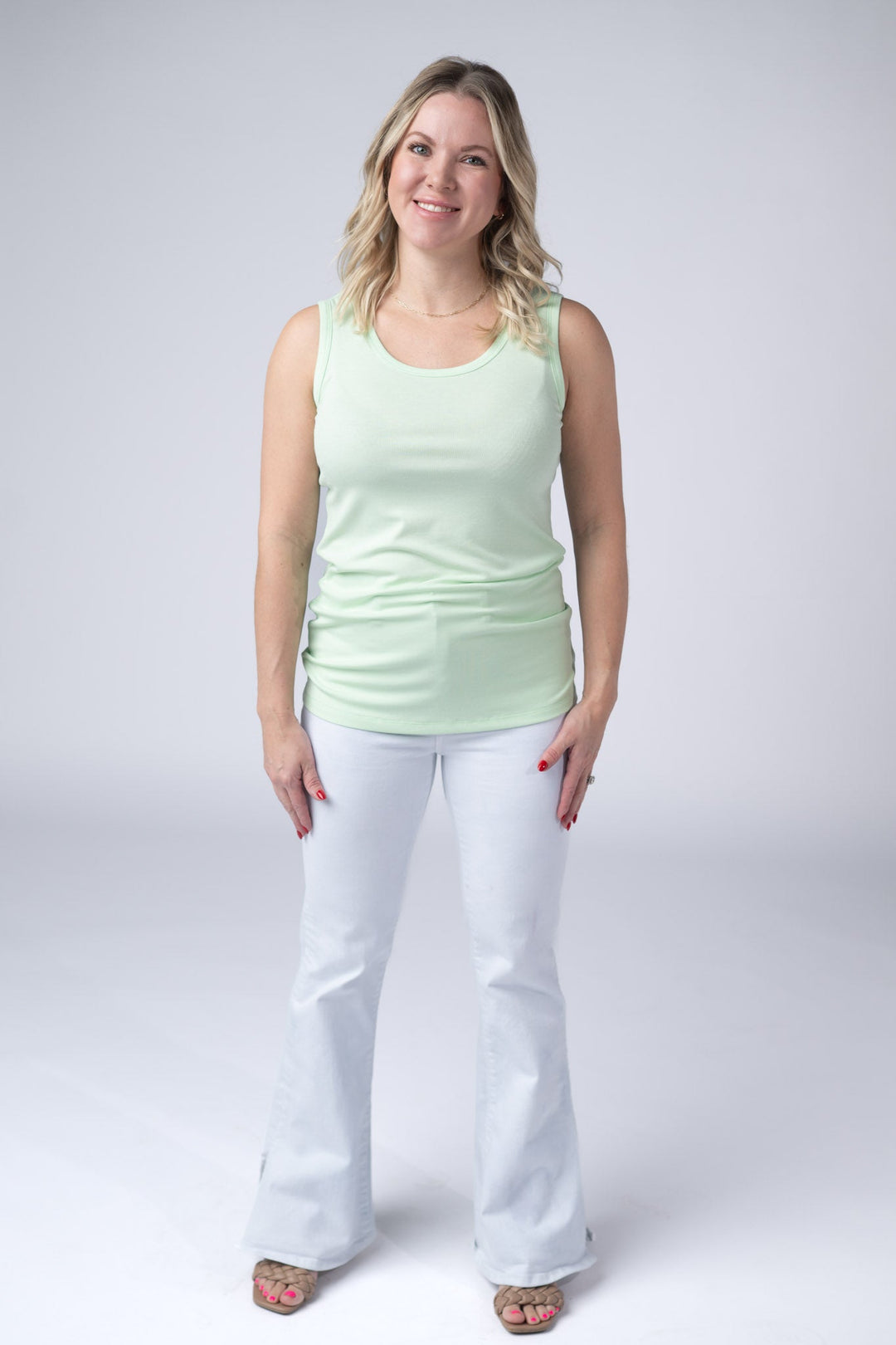 IN STOCK Ava Tank - Lime FINAL SALE