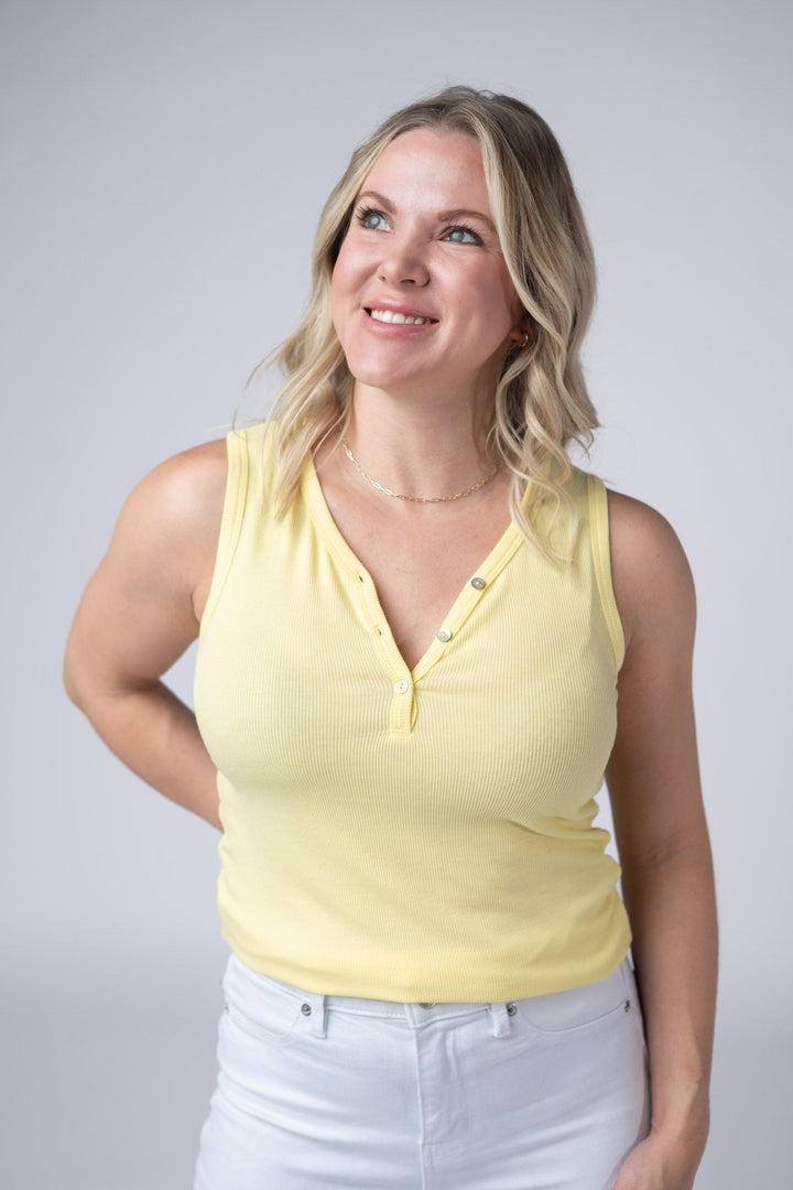 IN STOCK Addison Tank - Yellow FINAL SALE