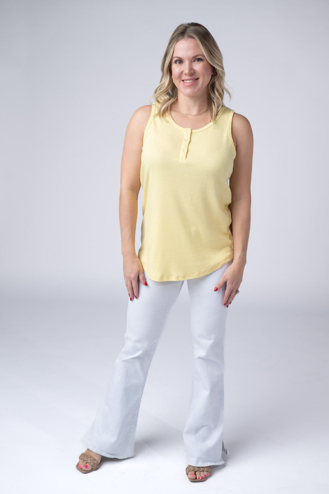 IN STOCK Alison Henley Tank - Yellow