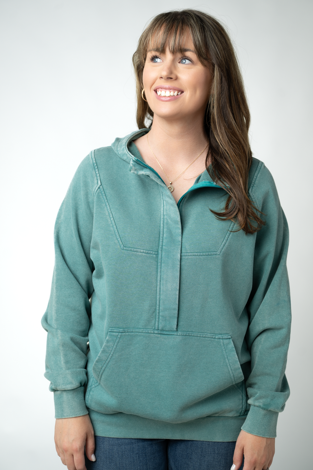 IN STOCK Ryker Vintage Wash Hoodie- Teal