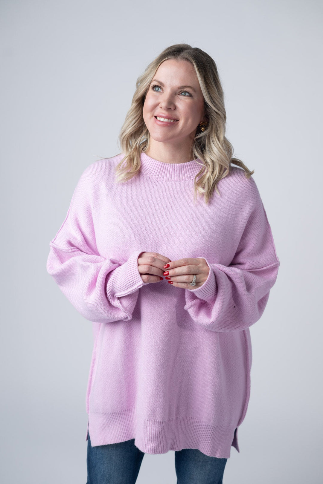 IN STOCK Aurora Cozy Sweater - Lilac