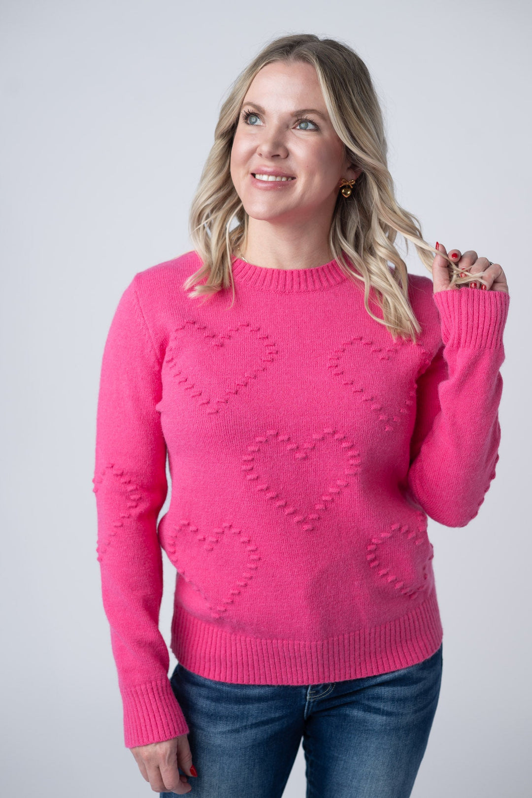 IN STOCK Be Mine Sweater - Hot Pink