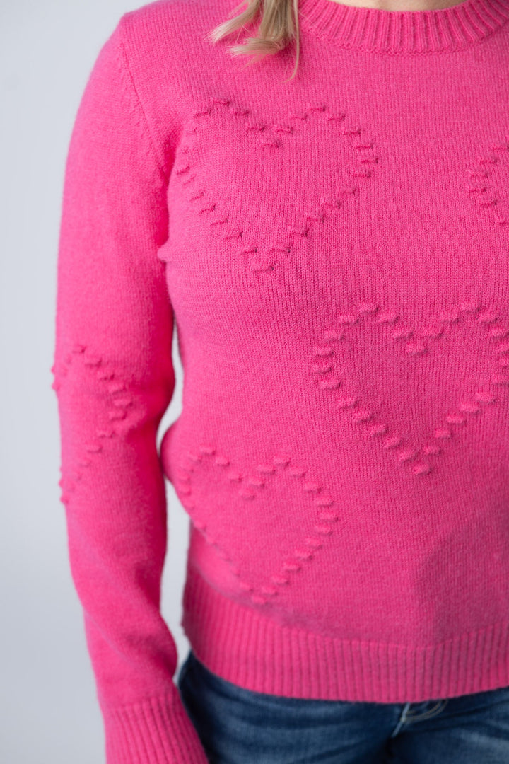 IN STOCK Be Mine Sweater - Hot Pink