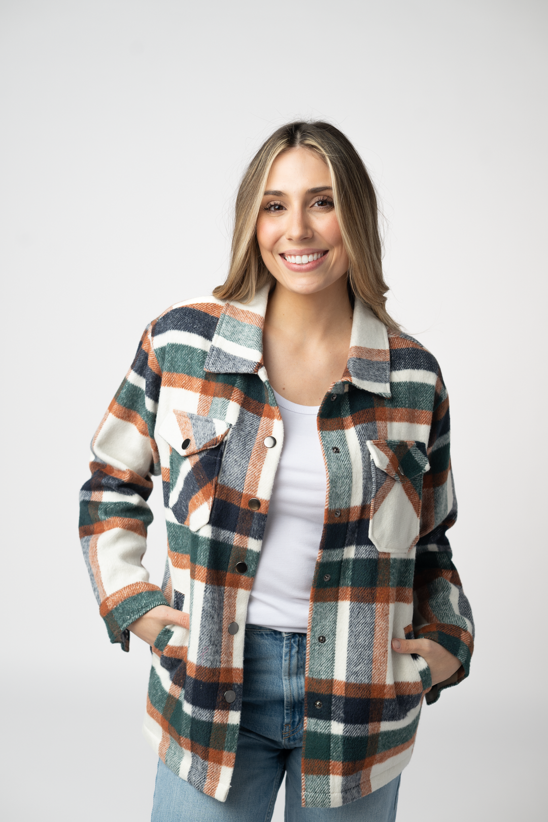 IN STOCK Norah Shacket - Harvest Plaid