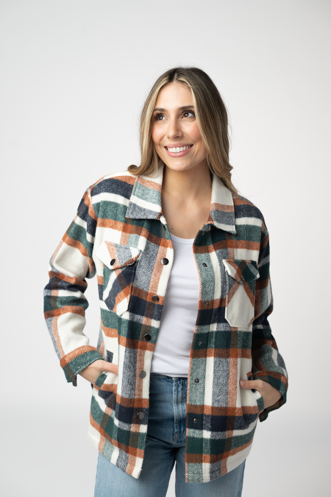 IN STOCK Norah Shacket - Harvest Plaid