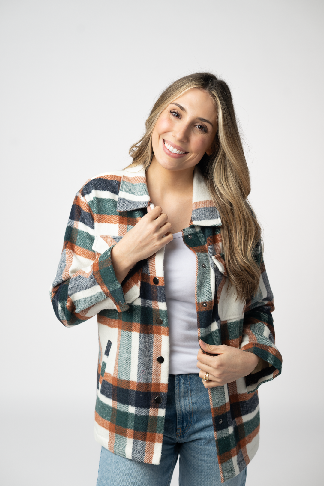 IN STOCK Norah Shacket - Harvest Plaid